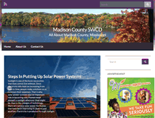 Tablet Screenshot of madisoncountyswcd.org